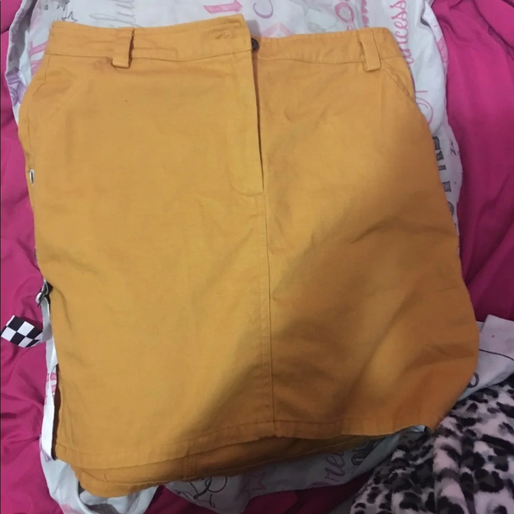 Mustard yellow skirt